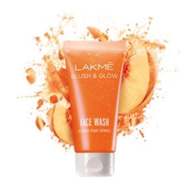 Lakme Blush & Glow Gel Face Wash - Peach 100 gm - Face Wash & Cleansers