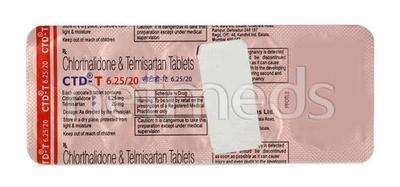 CTD T 6.25/20mg Tablet 10'S - Hypertension-Ang