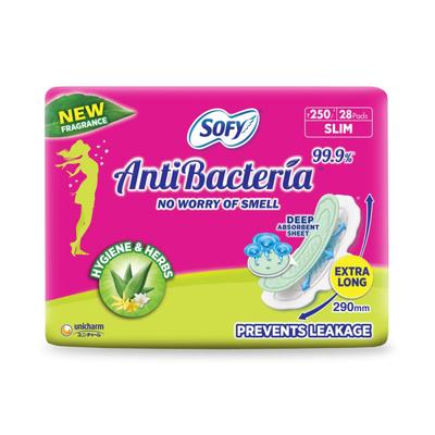 Sofy Antibacteria Extra Long Pads (XL) - Slim 28's - Sanitary Napkins