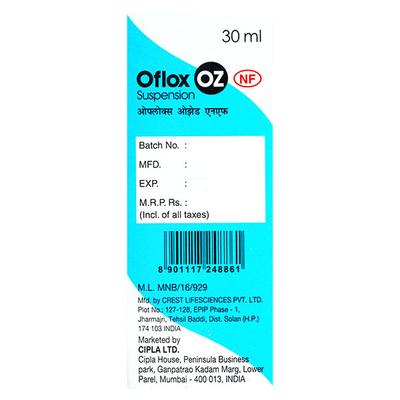 OFLOX OZ NF Suspension 30ml - Bacterial Infections-OAB