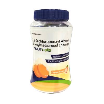 Truuthsils Lozenges - Medicated Orange (Blisters) (Pack of 10 x 10's) - Sore Throat Lozenges
