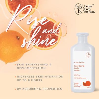 BBB Better Body Bombay Energizing Body Lotion- Blood Orange 300 ml - Lotions & Creams