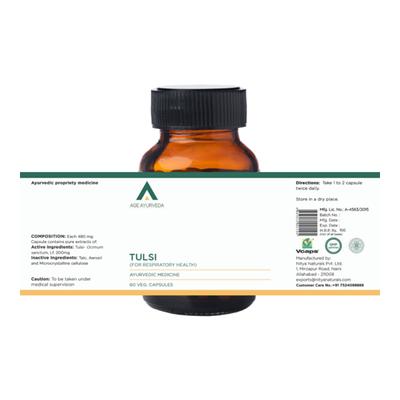 Age Ayurveda Tulsi Veg. Capsule (Pack of 4 x 60's) - Pure Herbs
