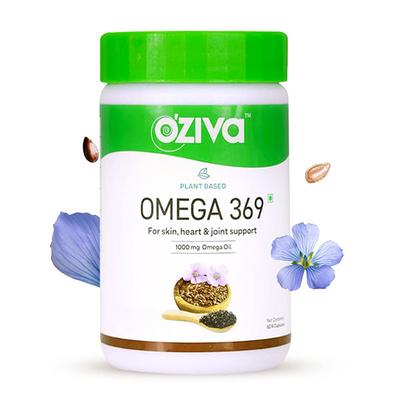 OZiva Plant based Omega 369 Capsule 60's - Omega Fish Oil Fatty Acids