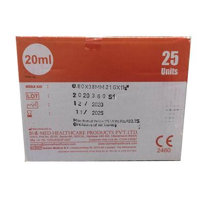 Mr. Inject Disposable Syringe 20 ml with Needle 21G 25's - Surgical Instruments