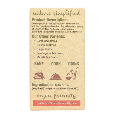 Liv In Nature Spice Extract Drops - Tulsi 5 ml - Herbal Dietary Supplement