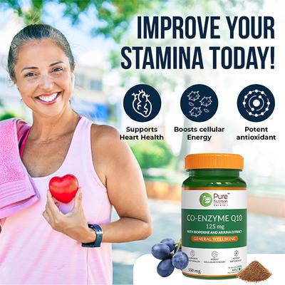 Pure Nutrition CoEnzyme Q10 125mg Capsules 60's - Co-Q