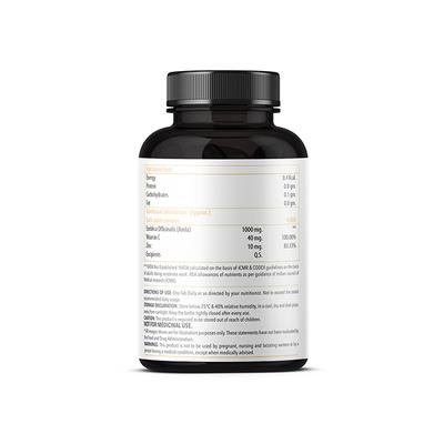 Zingavita Vitamin-C Amla Extract 1000 mg Tablet 60's - Vitamin C