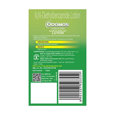 Dabur Odomos Naturals Lotion 120 ml - Personal Care (Ayush)