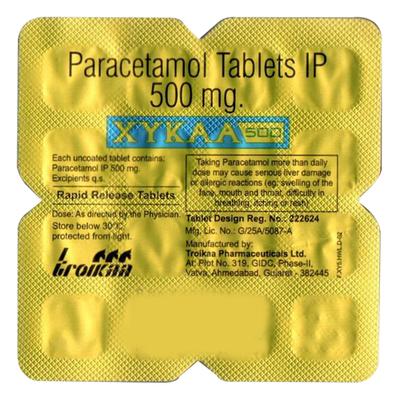 XYKAA 500 Tablet 16's - Fever-Ana