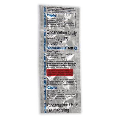 VOMISHUNT MD 4 Tablet 10's - Vomitting/Emesis-Ant