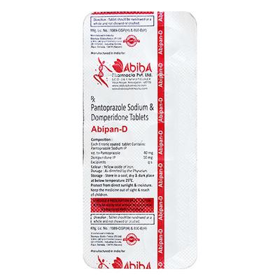 ABIPAN D Tablet 10's - Ulcer/Reflux/Flatulence-Aaa