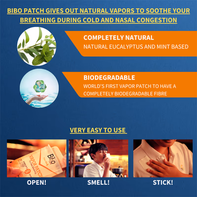 Bibo Natural Severe Cold Relief Kit - Cough & Cold (Ayush)