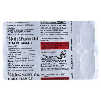 STALCETAM CT 400 Tablet 10's - Nootropics And Neurotrophics