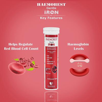 HealthBest Haemobest Effervescent Tablet - Strawberry Flavour 20's - Multi-Vitamins