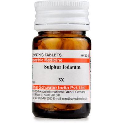 Dr.Willmar Schwabe Sulphur Iodatum 3X Tablet 20 gm - Triturations (Homeo Tablets)