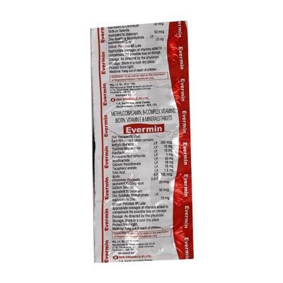 Evermin Tablet 10'S - Supplements-Vbc