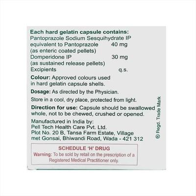 ZAP 30/40mg Capsule 10'S - Ulcer/Reflux/Flatulence-Aaa