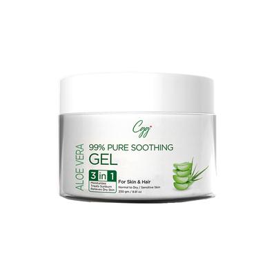 CGG Cosmetics Aloe Vera 99% Pure Soothing Gel- For Skin & Hair 250 gm - Face Gels