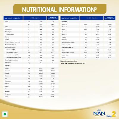Nestle Nan Excella Pro 2 (6 Months+) Powder 400 gm (Refill Pack) - Baby And Infant Supplements