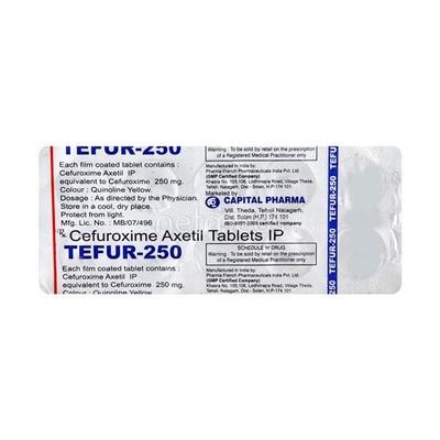 Tefur 250mg Tablet 10'S - Bacterial Infections-Cep