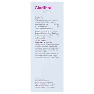 CLARITHRAL Oral Suspension 30ml - Bacterial Infections-Mac