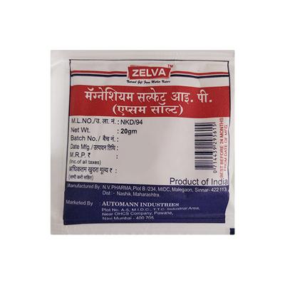 Zelva Magnesium Sulphate Powder 20 gm - Wound Wash