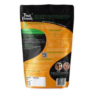 True Elements Raw Pumpkin Seeds 150 gm - Nutritional Bars