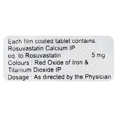 Rosycap 5mg Tablet 10'S - High Cholesterol-Dys