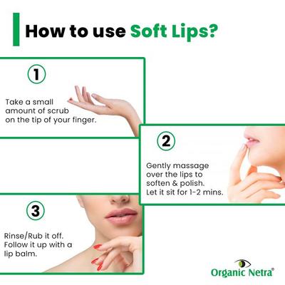 Organic Netra Softlips Lip Lightening Scrub 25 gm - Scrubs & Exfoliants