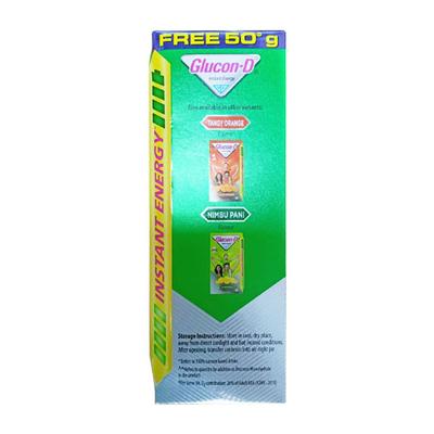 Glucon-D Instant Energy Powder - Regular (Refill) (450 gm + Free 50 gm) - Energy Drinks