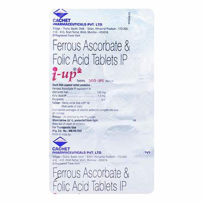 I UP Tablet 10'S - Iron Supplement/Anaemia-Vma
