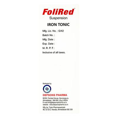 FOLIRED Syrup 200ml - Iron Supplement/Anaemia-Vma