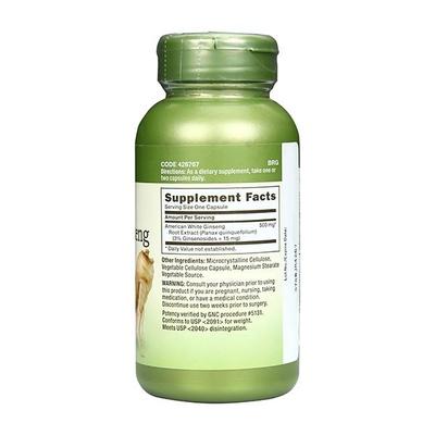 GNC American White Ginseng 500 mg Capsules 90's - Multi-Vitamins