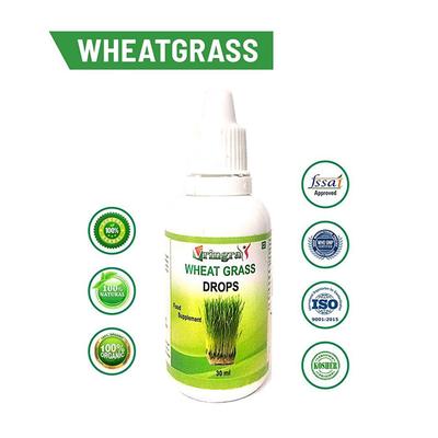 Vringra Wheat Grass Food Supplement Drops 30 ml - Health Products
