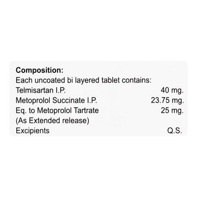 TELMIPIL BETA 25mg Tablet 10's - Hypertension-Ana