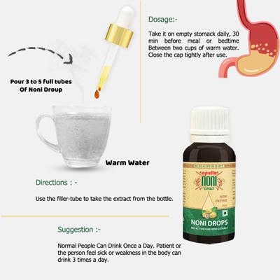 Apollo Noni Enzyme Bio-active Pure Noni Extract Drops 20 ml - Health Products