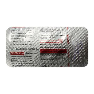 OFLOTAS 200mg Tablet 10's - Bacterial Infections-Qui