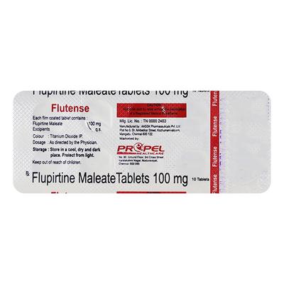 FLUTENSE Tablet 10's - Pain relief-Ano