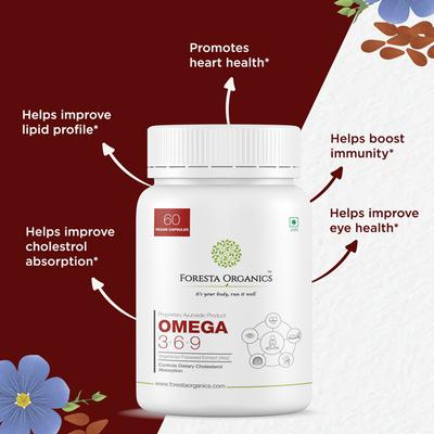 Foresta Organics Omega 3+6+9 Vegan Capsule 60's - Speciality Medicines