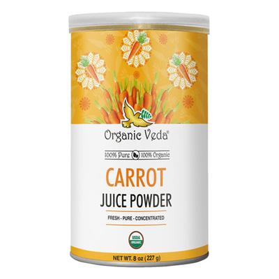 Organic Veda Carrot Juice Powder 227 gm - Pure Herbs