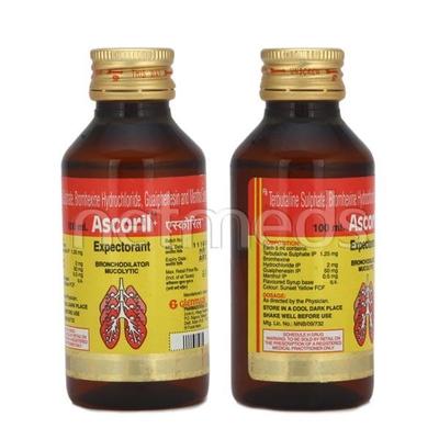 Ascoril Expectorant 100ml - Asthma/COPD-Ast