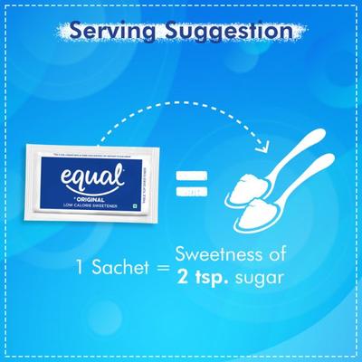 Equal Original Sweetener Sachet (Pack of 2 x 50's) 1's - Sugar Substitute
