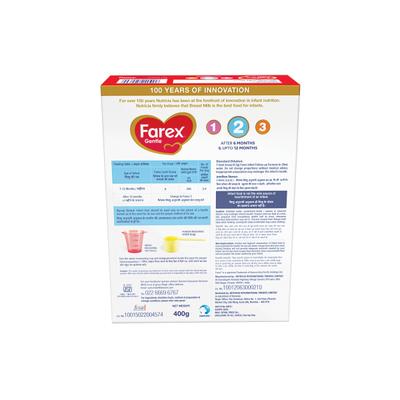 Farex Gentle Follow Up Formula - Stage 2 (6-12 Months) 400 gm - Refill Pack - Baby And Infant Supplements