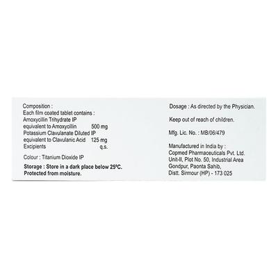 MOXIKIND CV 625MG TABLET 6'S - Bacterial Infections-Pen