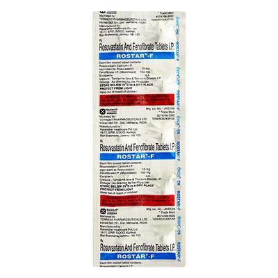 Rostar F Tablet 10'S - High Cholesterol-Dys