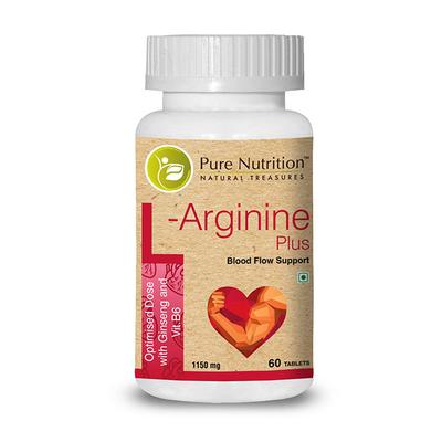 Pure Nutrition L-Arginine Plus Tablet 60's - Amino Acids