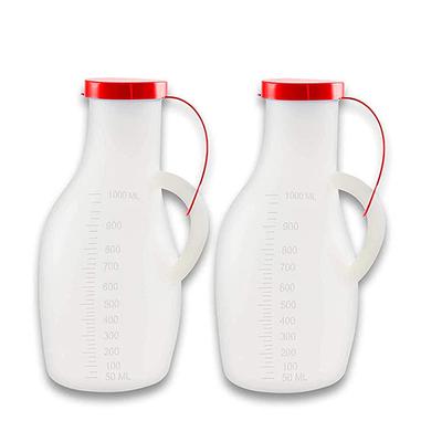 Ambitech Portable Safe Medical Grade Plastic Urine 800 ml Pot (Pack of 2) - Device - S