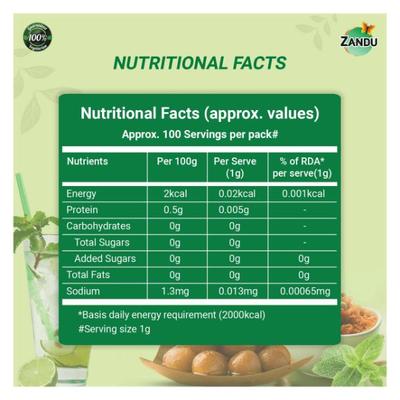 Zandu Stevia Powder - Meethi Tulsi 100 gm - Diabetes Care (Ayush)