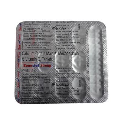 Bonestat Strong Tablet 10'S - Supplements-Vam